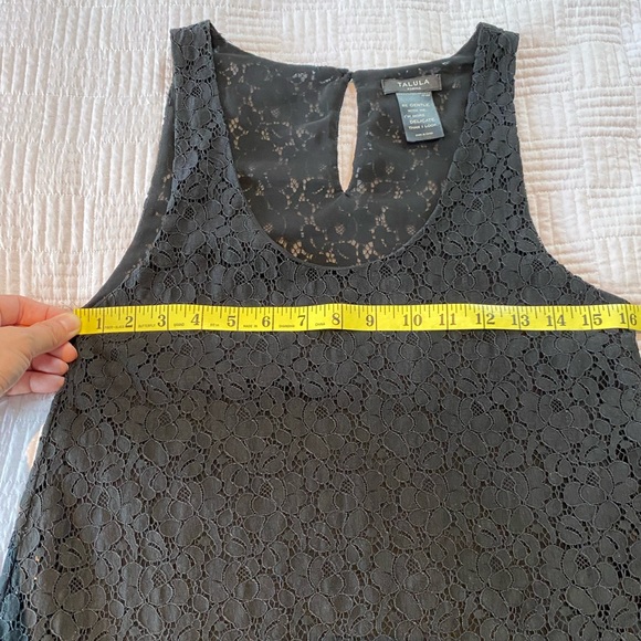 Beautiful Black on Black Lace TALULA tank blouse, size XSmall Aritzia - Picture 6 of 6